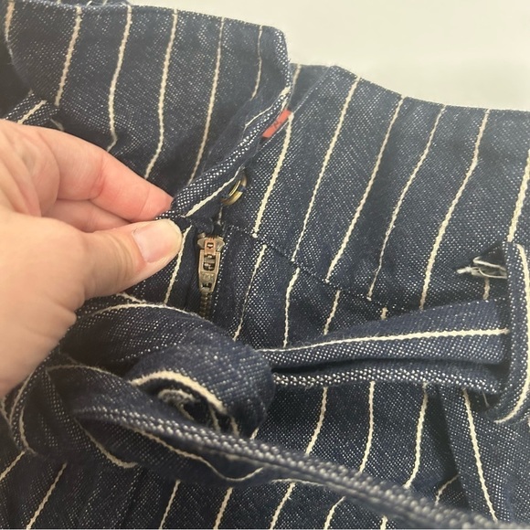 Manning Cartell Pinstriped Waist Tie Denim Shorts - Picture 9 of 14